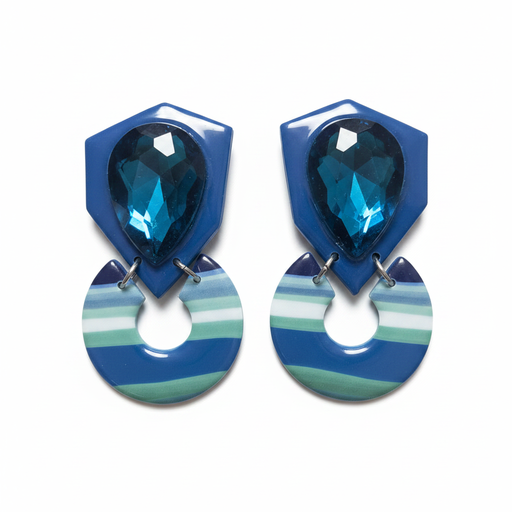Azura Lagoon brincos exclusivos artesanais