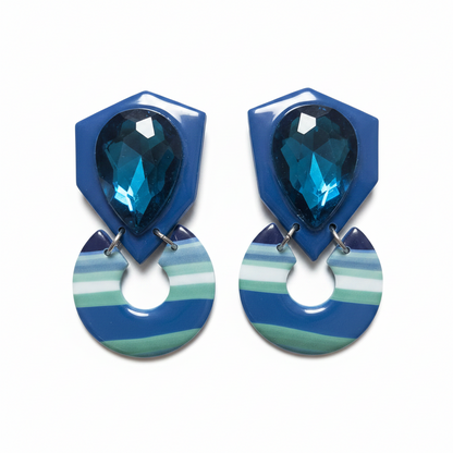 Azura Lagoon brincos exclusivos artesanais