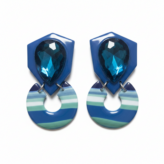 Azura Lagoon brincos exclusivos artesanais