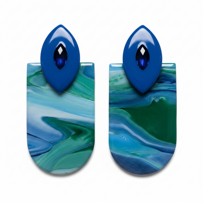 Azura Current  Brincos Artesanais Premium