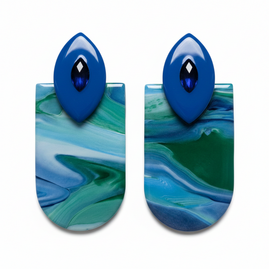Azura Current  Brincos Artesanais Premium