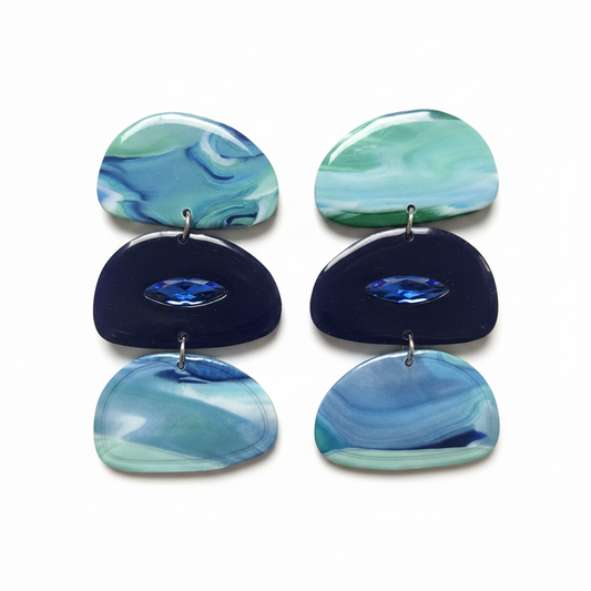 Azura Coral  Brincos Exclusivos Statement
